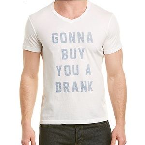 Sol Angeles "Buy Drank" Graphic V-neck T-shirt XL